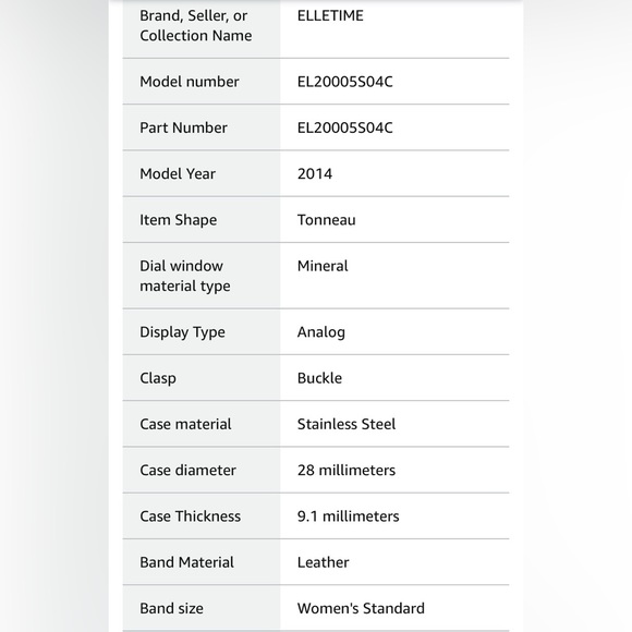 Elle red and silver watch see pics for full descriptions! Classy and elegant! - Picture 12 of 15